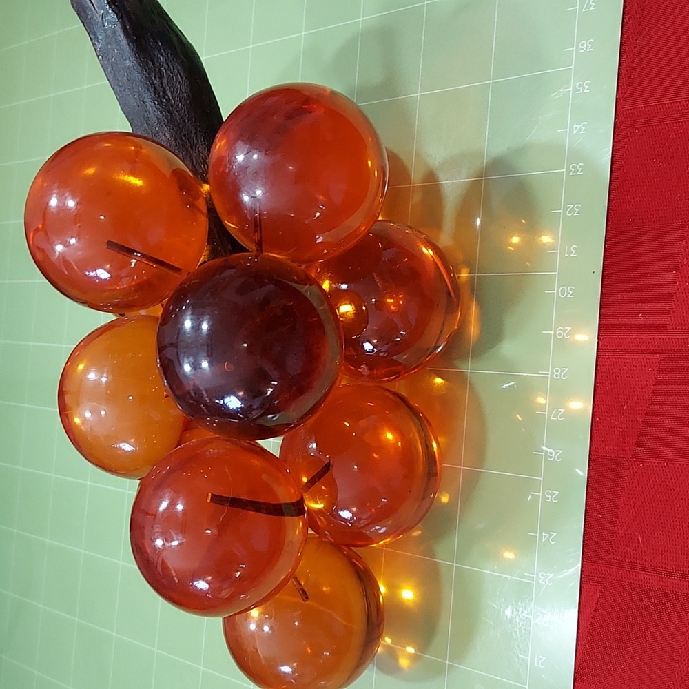 Glossy Orange Decor Accents with Translucent Quality and Smooth Texture